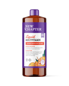New Chapter Liquid Multivitamin Orange Mango - Front view