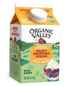 Organic Valley Heavy Whipping Cream, Pasteurized, Pint