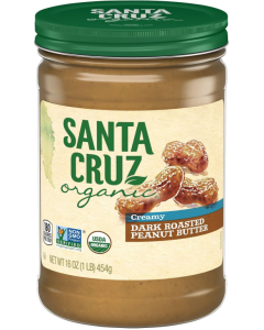 Santa Cruz Creamy Peanut Butter, 16 oz.