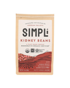 SIMPLi Regenerative Organic Certified Kidney Beans - Front view