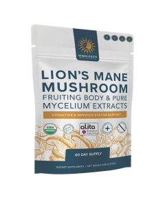 Wholesun Wellness Lion’s Mane Mushroom Extract Powder - Front view