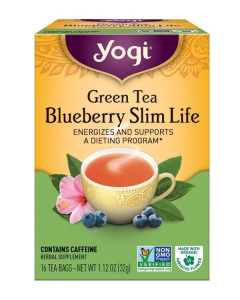 Yogi Tea Green Tea Blueberry Slim Life, 16 Tea Bags
