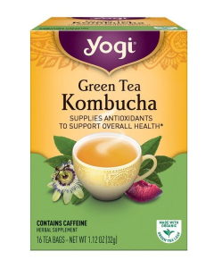Yogi Tea Green Tea Kombucha, 16 Tea Bags