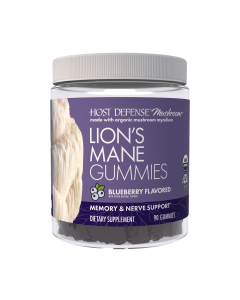 Host Defense Mushrooms Lion's Mane Gummies Blueberry - Front view