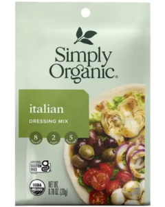 Simply Organic Italian Salad Dressing Mix, 0.7 oz.