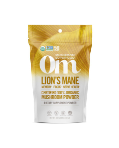 Om Lion's Mane Mushroom Powder - Front view