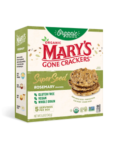Mary's Gone Crackers Organic Super Seed Crackers Rosemary - Front view