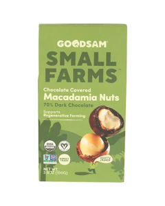 GoodSam Chocolate Covered Macadamia Nuts - Front view