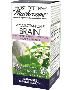 Host Defense MycoBotanicals Brain, 60 Capsules
