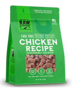 Raw Dynamic Chicken Freeze Dried Food for Dogs - Front view