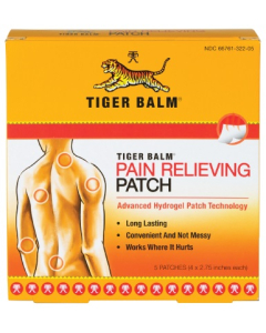 Tiger Balm Pain Relieving Patch, 5 Patches