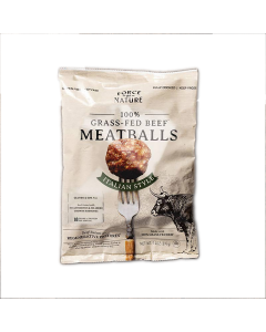 Force of Nature Grass Fed Beef Italian Style Meatballs - Front view