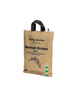 Heritage Gardens Rice Brown Basmati - Front view