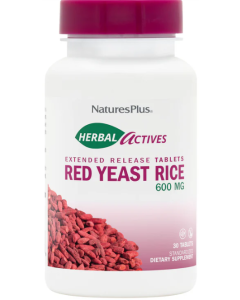 Nature's Plus Herbal Active Red Yeast Rice Extended Release 600 mg, 60 Tablets