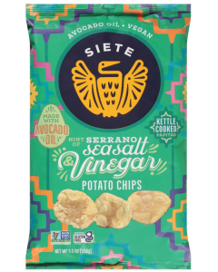 Siete Sea Salt Vinegar Potato Chips - Main