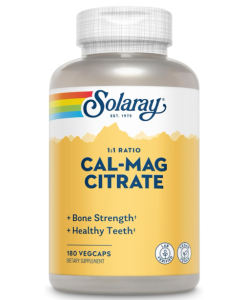 Solaray Cal-Mag Citrate, 180 Capsules