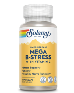 Solaray Mega B-Stress 2-Stage Time Release, 60 Capsules
