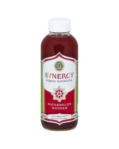 GT's Organic Synergy Raw Kombucha, Watermelon Wonder - Front view