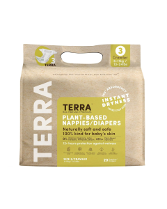 Terra Organics Size 3 Crawler Diapers - Front view