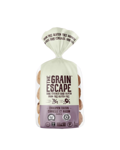 The Grain Escape Cinnamon Raisin Bagels - Front view
