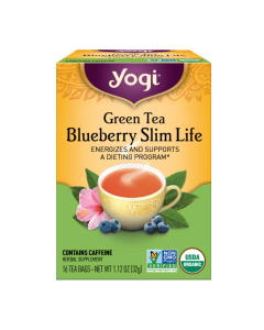 Yogi Tea Green Tea Blueberry Slim Life, 16 Tea Bags