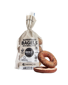 Queen Street Bakery Everything Bagel - Front view
