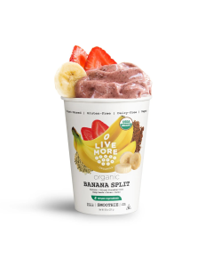 Live More Organics Banana Split Smoothie - Front view