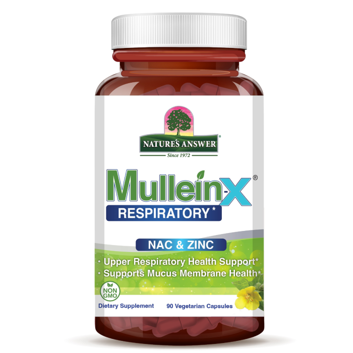 Nature's Answer Mullein-X Respiratory NAC and Zinc - Front view
