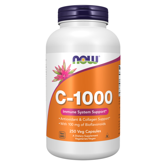 NOW Foods Vitamin C-1000 - 250 Veg Capsules