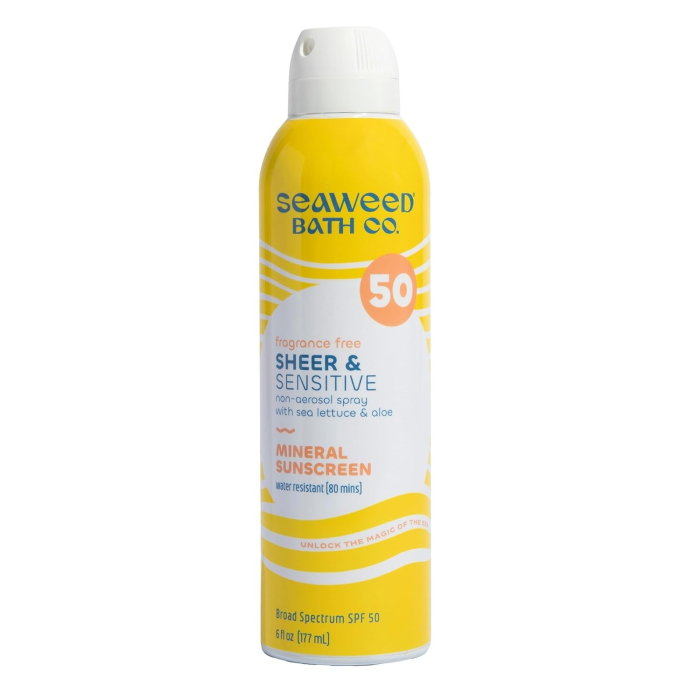 Seaweed Bath Co. Sheer Mineral Sensitive Spray SPF 50 - Front view