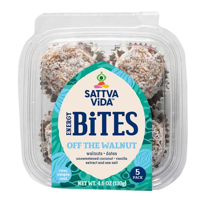 Sattva Vida Off the Walnut Energy Bites - Front view