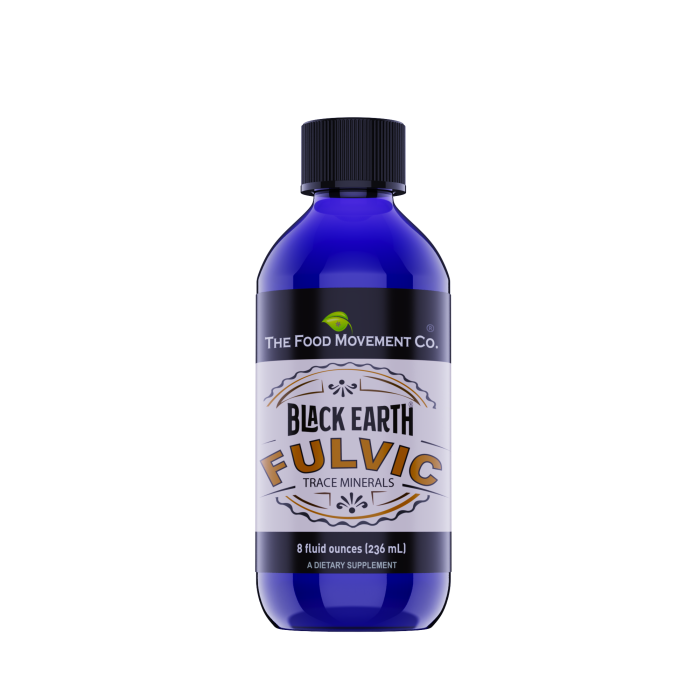 The Food Movement Black Earth Fulvic Acid, 8 oz. 