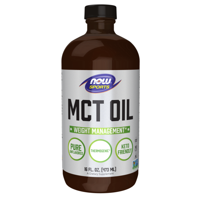 NOW Foods MCT Oil Liquid in Glass Bottle - 16 fl. oz.