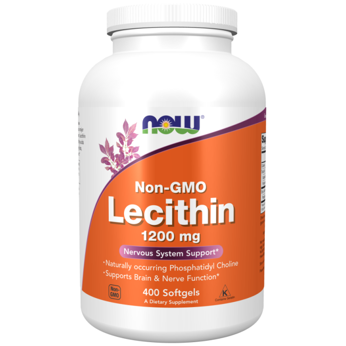 NOW Foods Lecithin 1200 mg - 400 Softgels