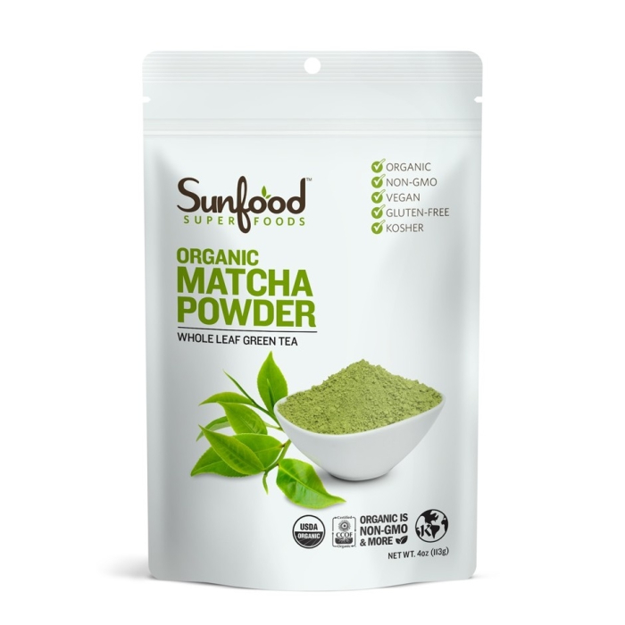 Sunfood Organic Matcha Powder, 4 oz.