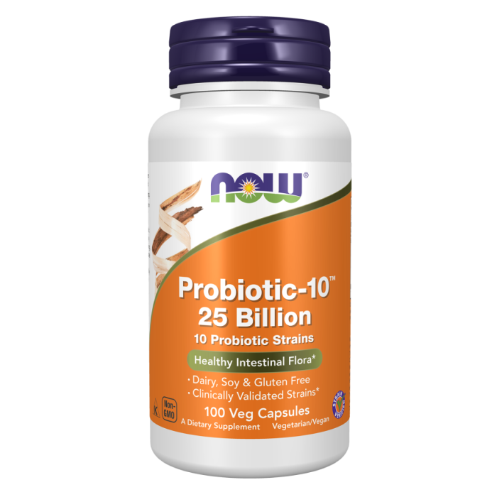 NOW Foods Probiotic-10™ 25 Billion - 100 Veg Capsules
