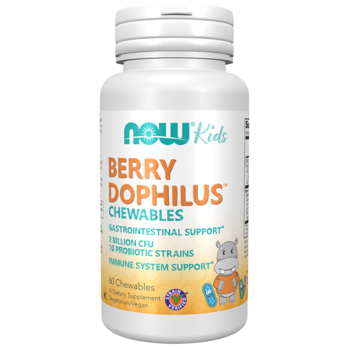 NOW Foods BerryDophilus™ Kids - 60 Chewables