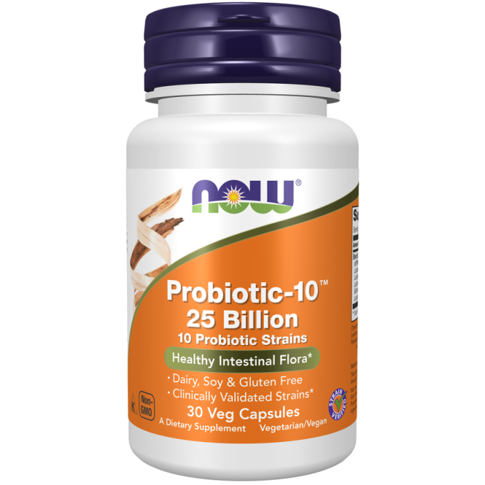 NOW Foods Probiotic-10™ 25 Billion - 30 Veg Capsules