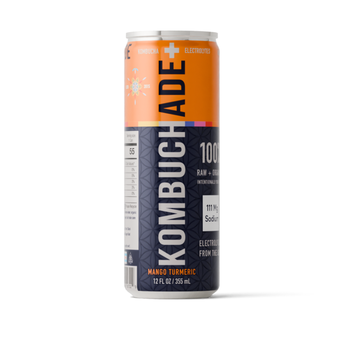 Kombuchade + Electrolytes Mango Turmeric, 12 oz.