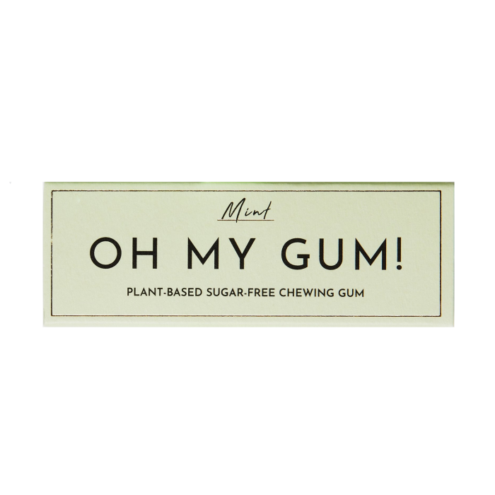 Oh My Gum Plant Based Chewing Gum Mint - Front view