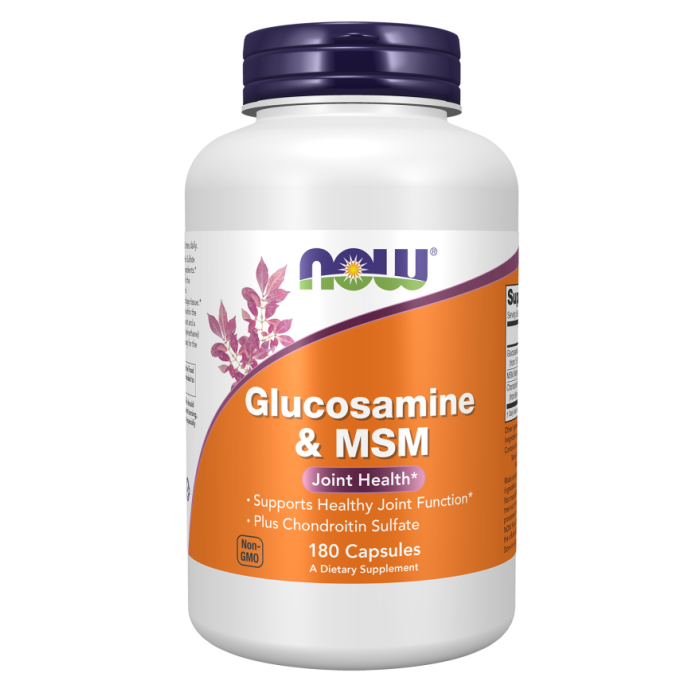NOW Foods Glucosamine & MSM - 180 Capsules
