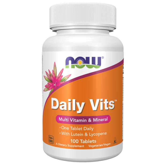 NOW Foods Daily Vits™ - 100 Tablets