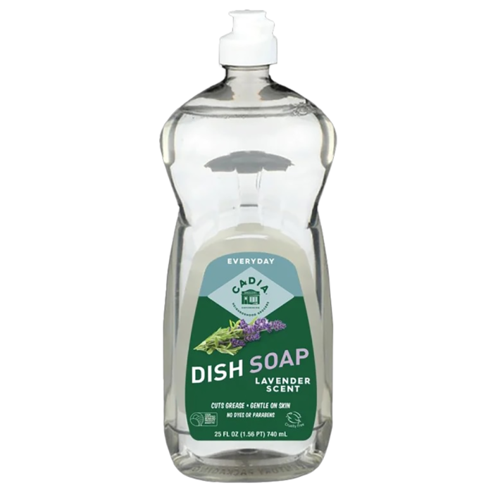 Cadia Natural Lavender Dish Soap - Front view