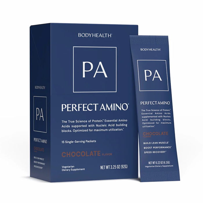 BodyHealth Perfect Amino Chocolate Packet - Front view