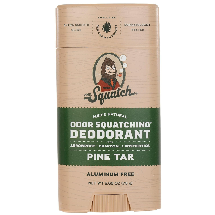 Dr. Squatch Pine Tar Deodorant Stick, 2.65oz.