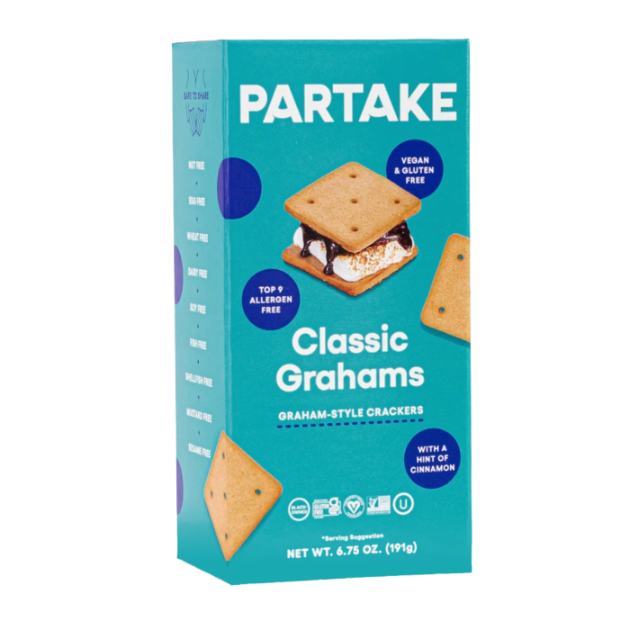 Partake Foods Classic Grahams Crackers - Front view