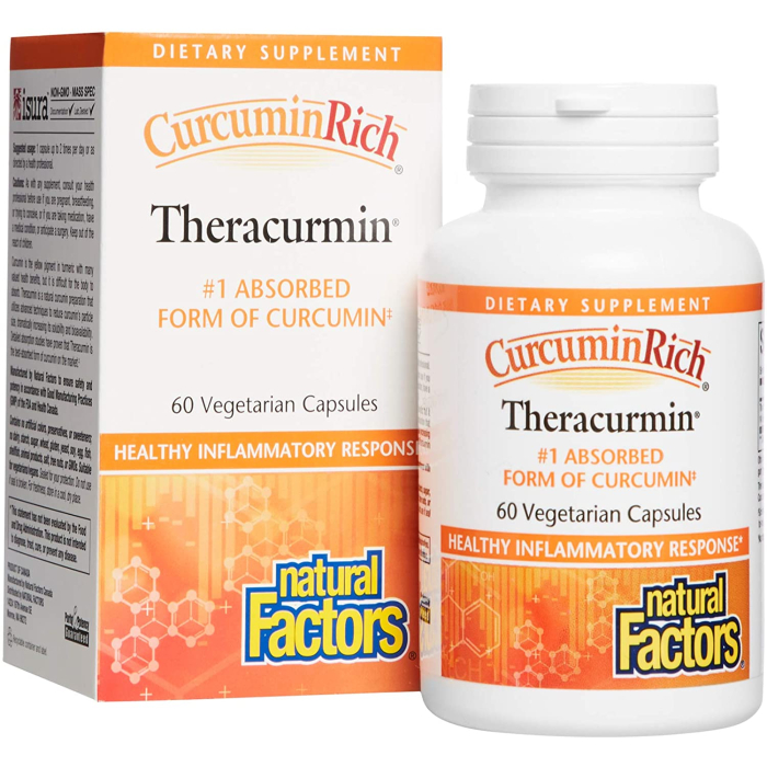Natural Factors CuruminRich Theracurmin, 30mg, 60 Vegetarian Capsules
