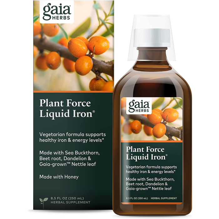 Gaia Herbs PlantForce Liquid Iron, 8.5 fl. oz.