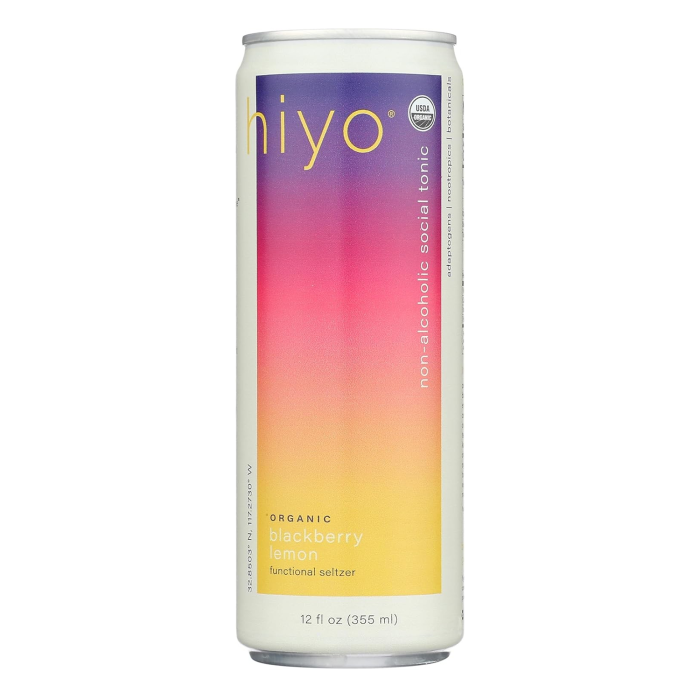 Hiyo NA Blackberry Lemon Organic Social Tonic - Front view