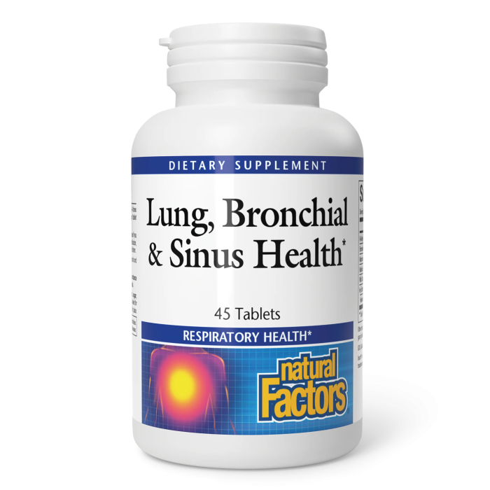 Natural Factors Lung, Bronchial & Sinus Health - Front view